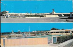 Thunderbird Lodge and Ranch Kitchen with Pool Postcard