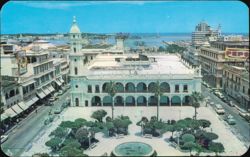 Plaza Principal y Palacio, Vera Cruz, Mex. Postcard
