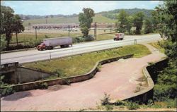 Historic S Bridge on National Road, New Concord, Ohio Postcard