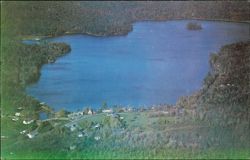 Beautiful Granite Lake from Above Postcard