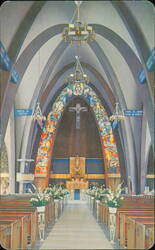 Interior View of the La Purísima Church Postcard
