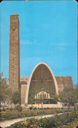 Templo de la Purisima Modern Church Monterrey Mexico Postcard