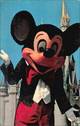 Mickey Mouse Greeting Visitors at Walt Disney World Postcard