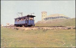 Great Orme Tramway and Great Orme Hotel Llandudno Postcard