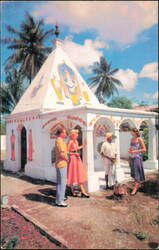 Hindu Temples in Port of Spain Trinidad Pan American Postcard