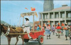 Fire Brands of 1878 Carnival Float in St. Thomas Postcard