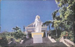 Columbus Statue at Government House Postcard