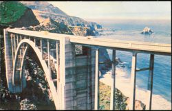 Bixby Bridge Highway 1 Monterey Coast Postcard