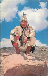 Lefty Many Goats San Carlos Apache 102 Years Old Postcard