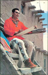 Popovi Da Artist Son of Maria Potter of San Ildefonso Postcard