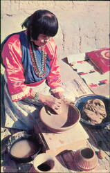 Maria, Famous Pottery Maker of San Ildefonso Pueblo Postcard