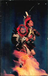 Adam Trujillo Famous Taos Indian Dancer Postcard