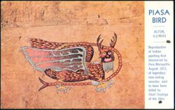 Piasa Bird Reproduction of Indian Painting Postcard