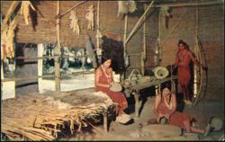 Chief Powhatan's Lodge, Jamestown Festival Park Postcard