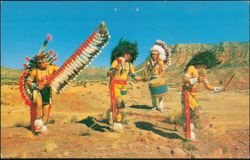 Indian Dancers Gallup New Mexico Ceremonials Postcard