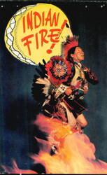 Adam Trujillo Famous Indian Dancer, Indian Fire! Postcard