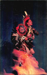 Adam Trujillo Famous Taos Indian Dancer Postcard