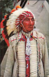 Indian Chief Knife, Sugar Hollow Lake, Danbury, Conn. Postcard