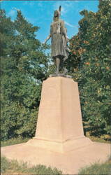 Monument to Pocahontas Jamestown Virginia Postcard
