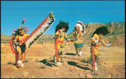 Indian Dancers at Gallup New Mexico Ceremonials Postcard