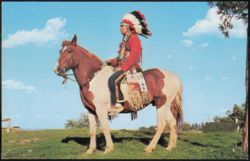 Chief Iron Horse Comanche Indian from Oklahoma Postcard