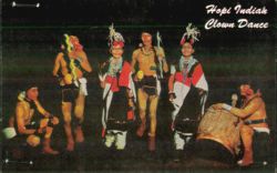 Hopi Indian Clown Dance Native American Ritual Postcard
