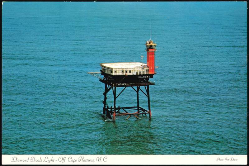 Diamond Shoals Light Off Cape Hatteras North Carolina
