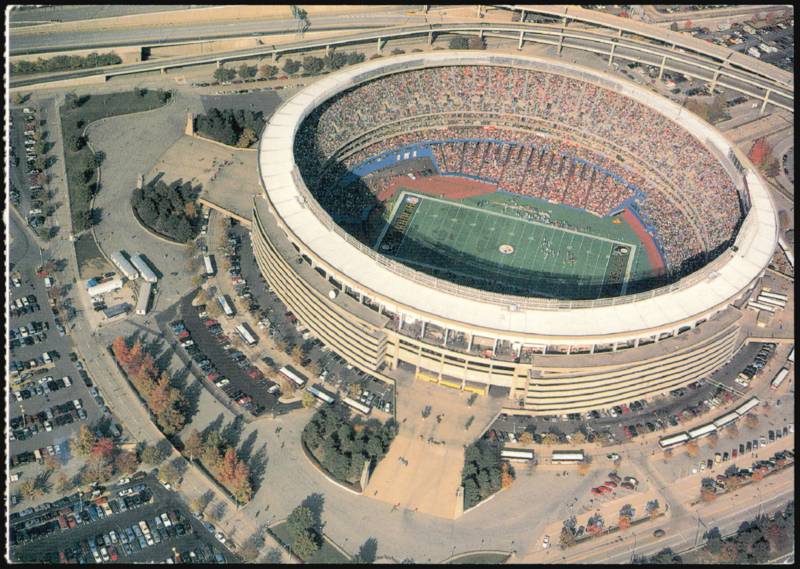 Three Rivers Stadium - Aerial View of Steelers Game Pittsburgh Pennsylvania