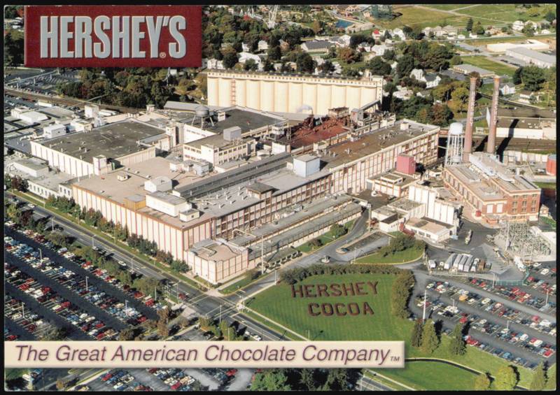 The Hershey Company Chocolate Factory Aerial View Pennsylvania
