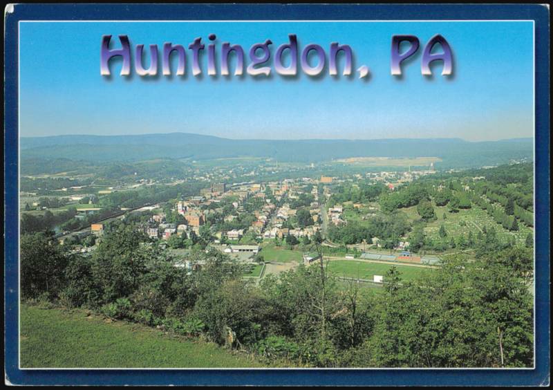 Hilltop View, Juniata College and Surrounding Area Huntingdon Pennsylvania
