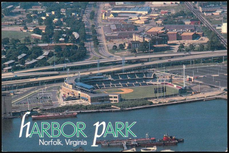Harbor Park Baseball Stadium Elizabeth River Norfolk Virginia