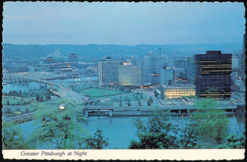Greater Pittsburgh at Night as Seen from Mt. Washington Pennsylvania