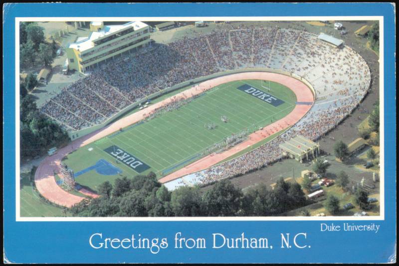 Duke University Football Stadium Aerial View Durham North Carolina