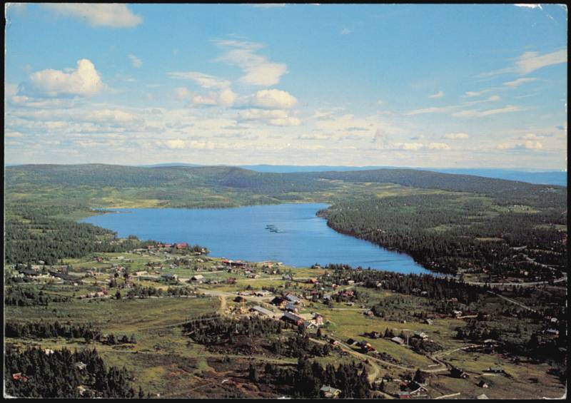 Sjusjøen pr. Lillehammer Aerial View Norway Normann