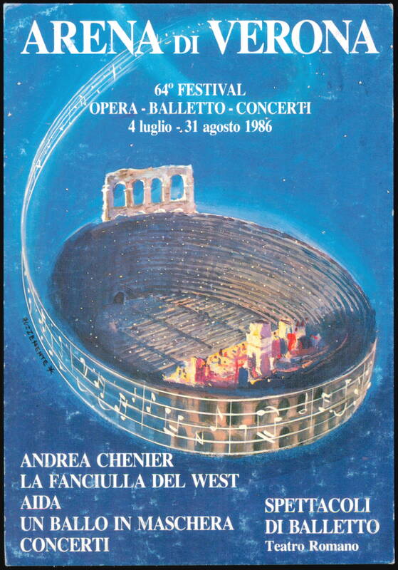 Arena di Verona 64th Festival Opera Balletto Concerti Italy