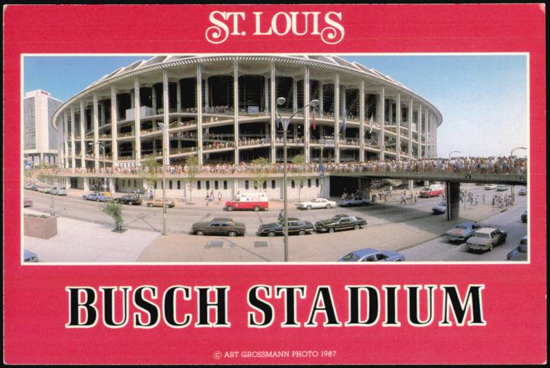 Busch Memorial Stadium St. Louis Cardinals Baseball Fans Missouri