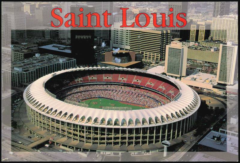 Busch Stadium and Downtown Skyline St. Louis Missouri