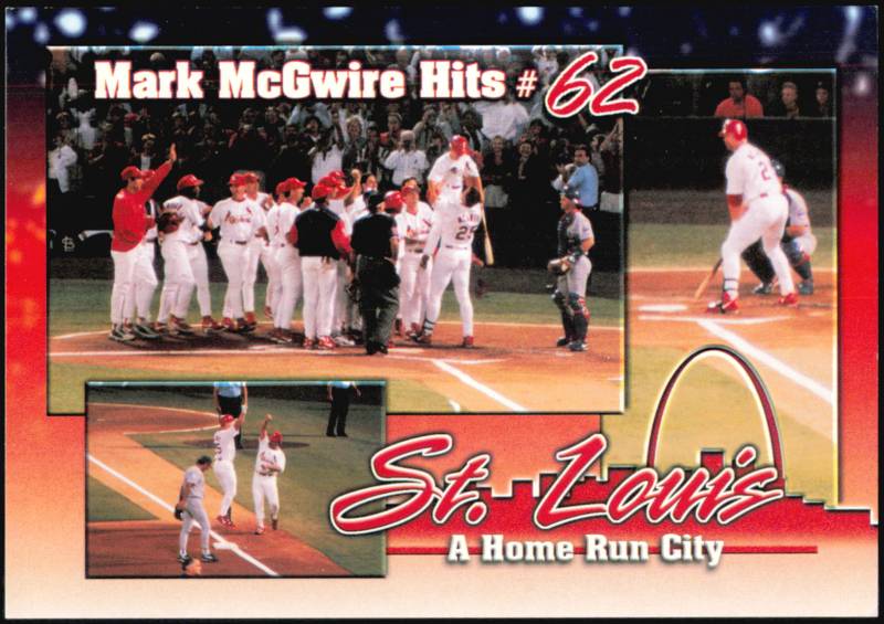 Mark McGwire Hits #62 St. Louis A Home Run City 9/9/98 Missouri