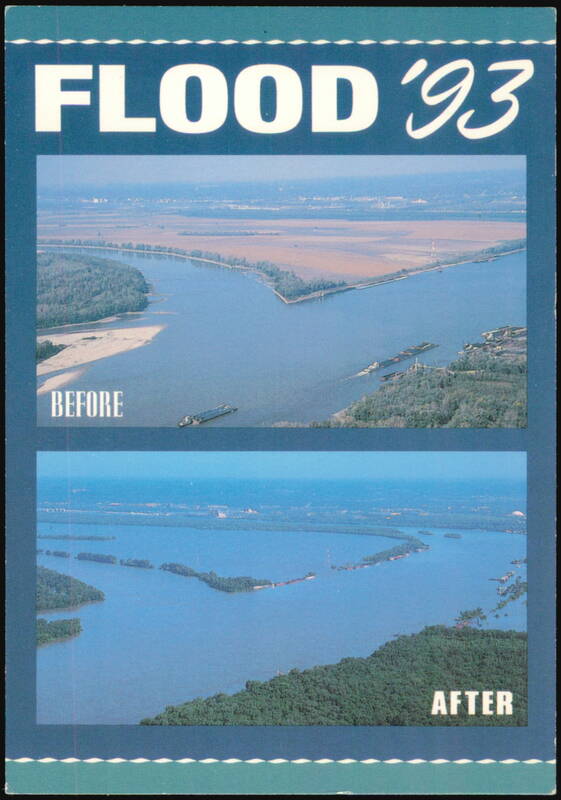 Flood '93 Comparison Before and After Confluence St. Louis Missouri