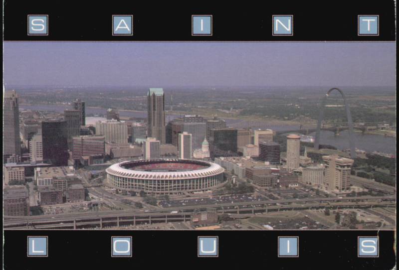 Aerial View of Central Business District St. Louis Missouri