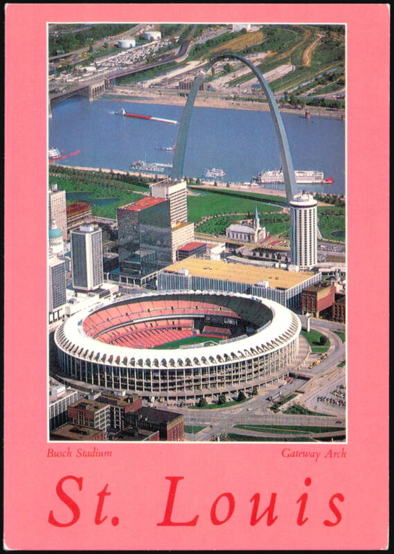 Busch Stadium and Downtown St. Louis Aerial View Missouri