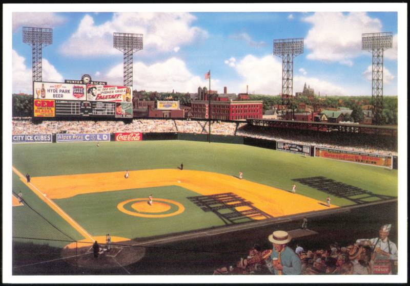 Splendid Sportsman's Park Baseball Stadium Artwork St. Louis Missouri