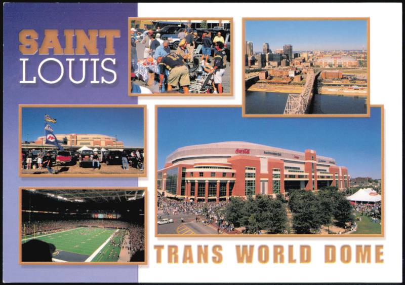 Trans World Dome Interior and Exterior Views St. Louis Missouri