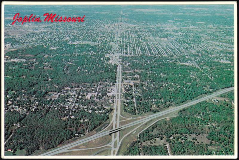 Aerial View from Interstate 44 Joplin Missouri