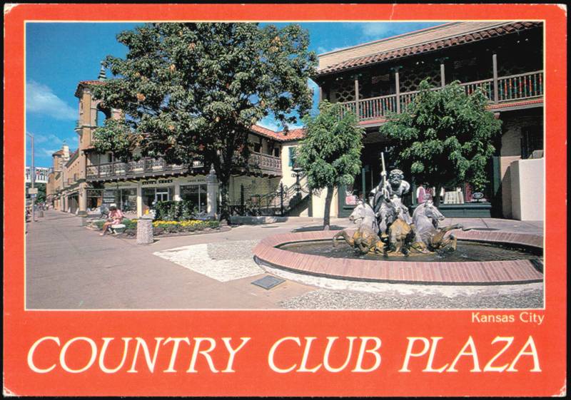 Country Club Plaza Fountain and Spanish Architecture Kansas City Missouri