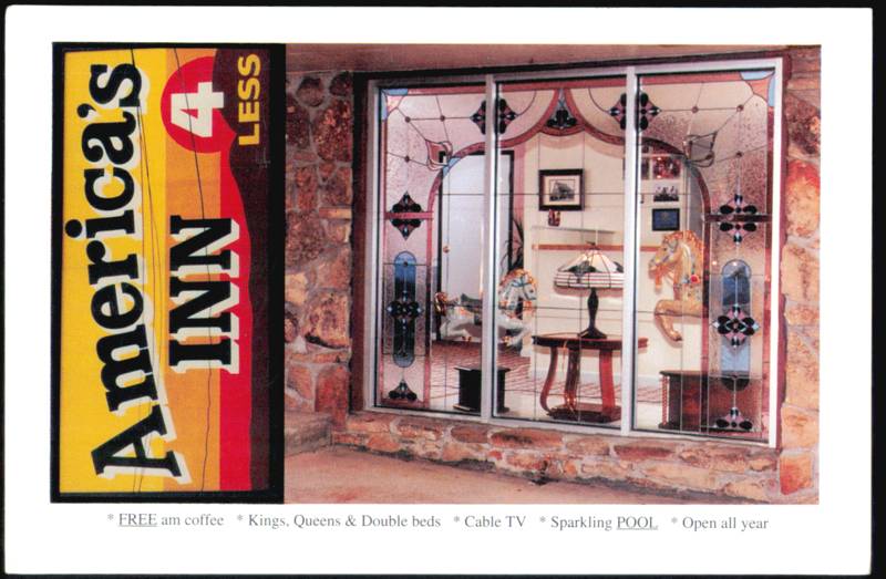 America's Inn 4 Less Motel Stained Glass Window Branson Missouri
