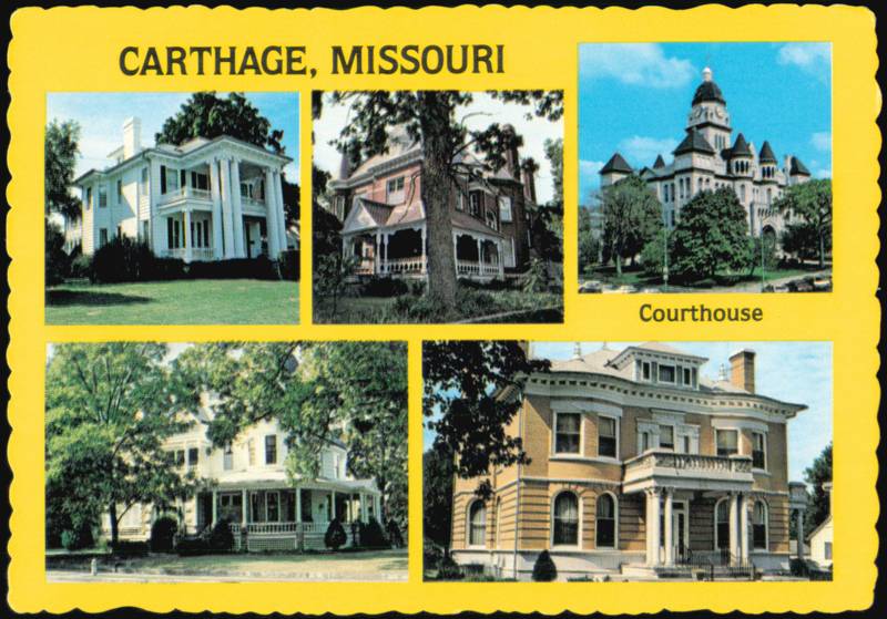 Historic Homes and Courthouse Carthage Missouri Doug DePew