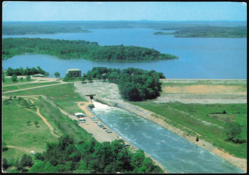 Lake Wappapello Dam and Spillway on St. Francis River Poplar Bluff Missouri