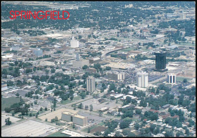 Queen City of the Ozarks Aerial View Springfield Missouri