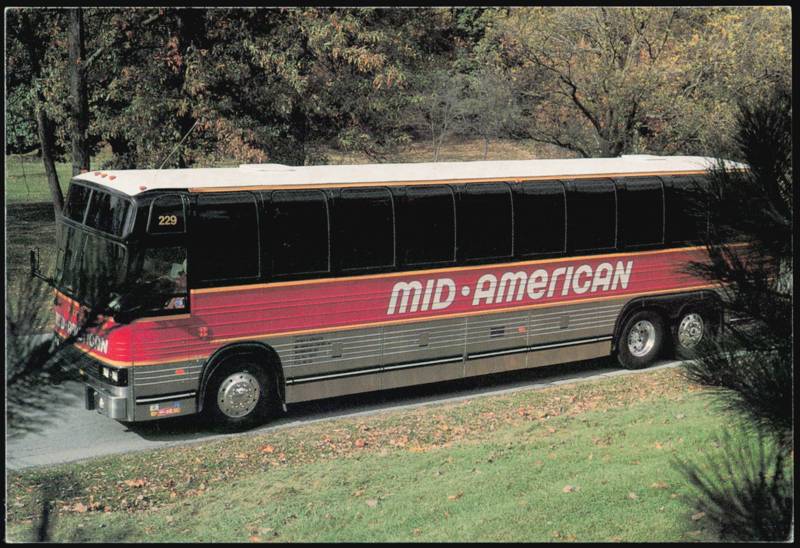Mid-American Coaches Bus 229 Advertising Coach Washington Missouri
